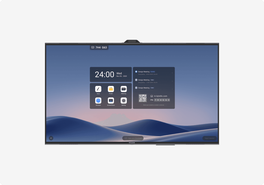 MAXHUB V7 T Series interactive flat panel for corporate meeting rooms